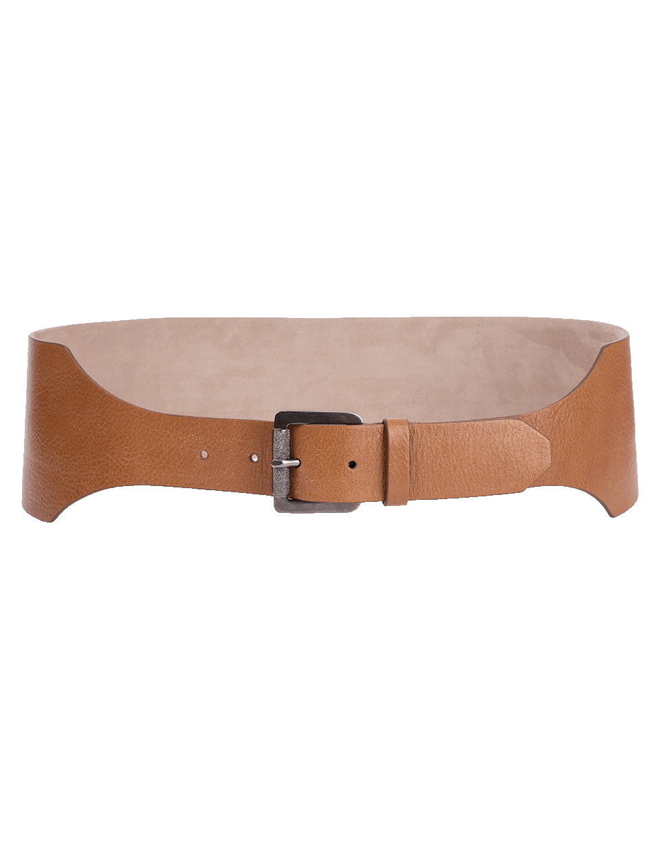 BRUNELLO CUCINELLI-Glossy Calf Corset Belt-