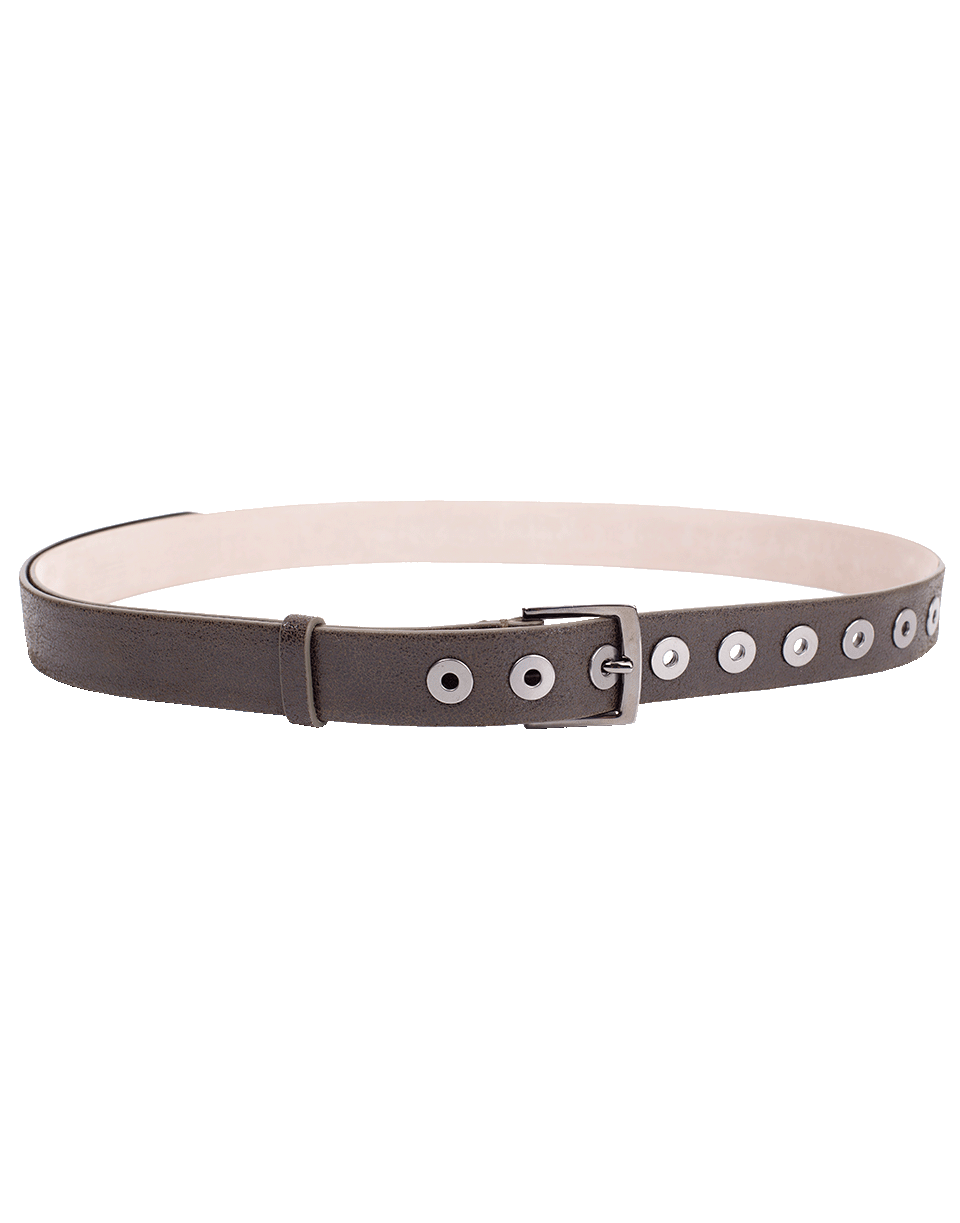 BRUNELLO CUCINELLI-Sparkle Grommet Leather Belt-