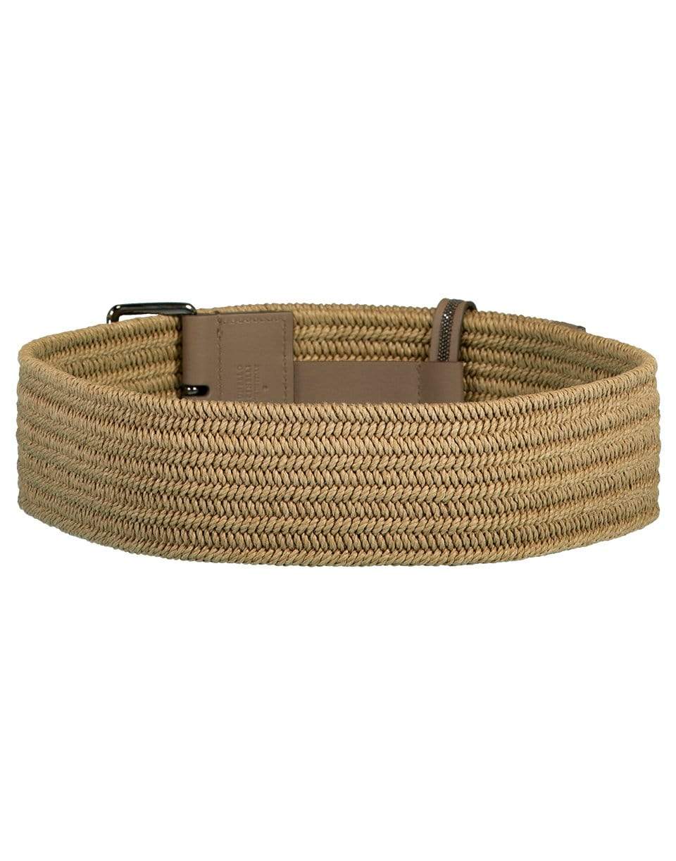 BRUNELLO CUCINELLI-Monili-Embellished Braided Belt-