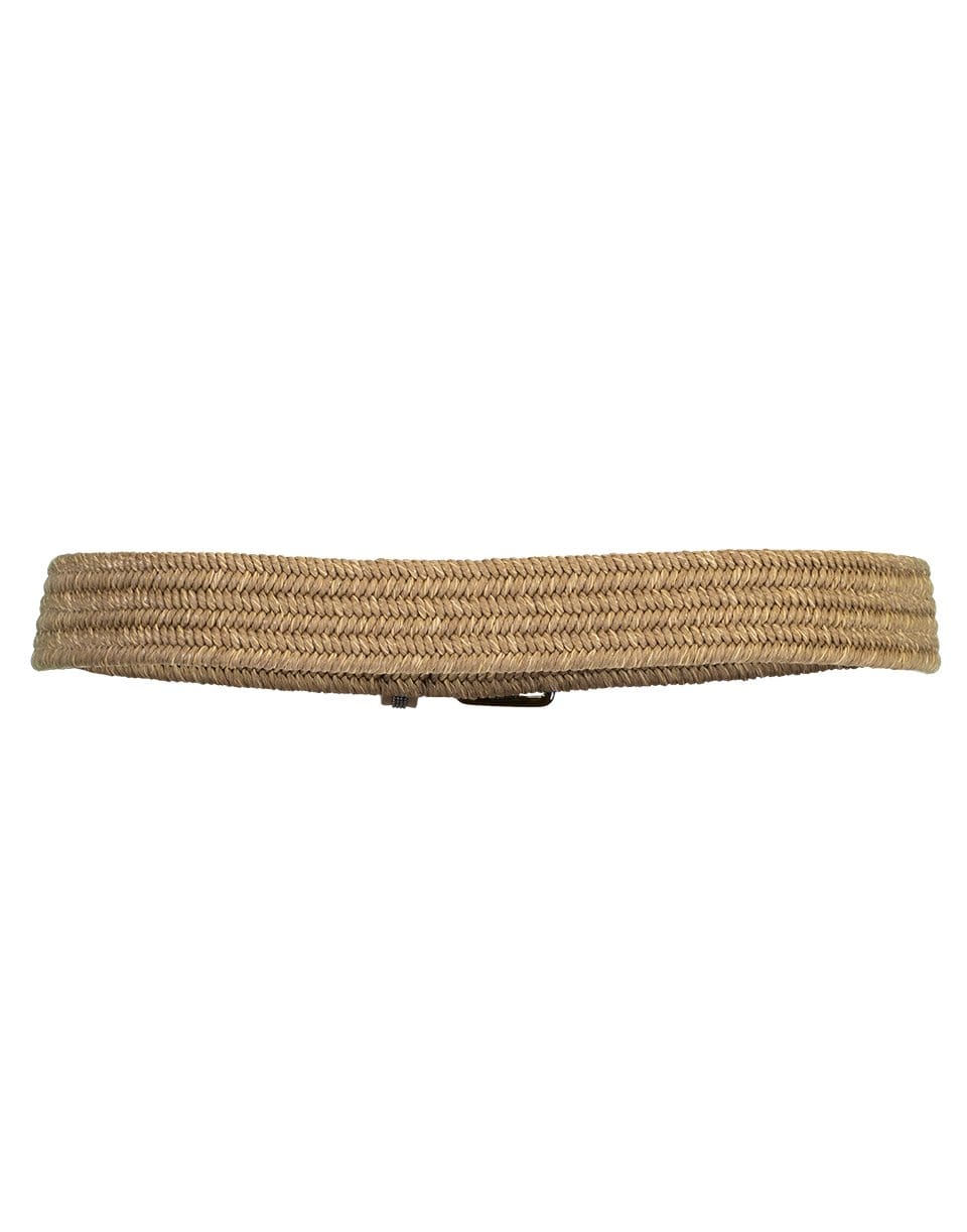 BRUNELLO CUCINELLI-Skinny Raffia Belt-