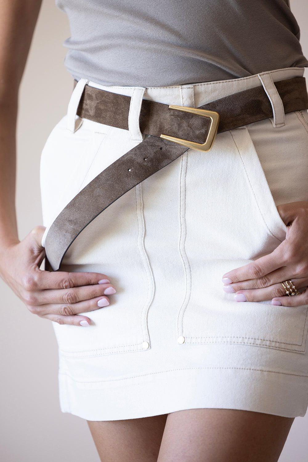 BRUNELLO CUCINELLI-Logo Frame Belt-