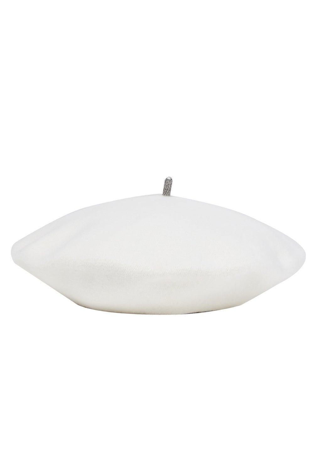 BRUNELLO CUCINELLI-Monili Trim Beret-BIANCO