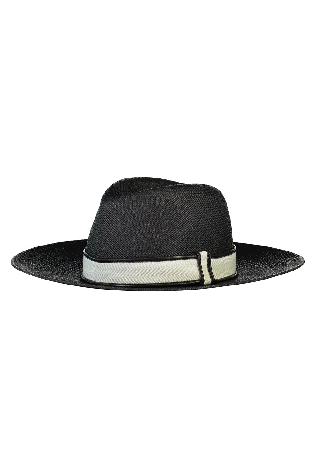 Panama Hat-BLACK-S-ACCESSORIEHEADWEAR-BRUNELLO CUCINELLI