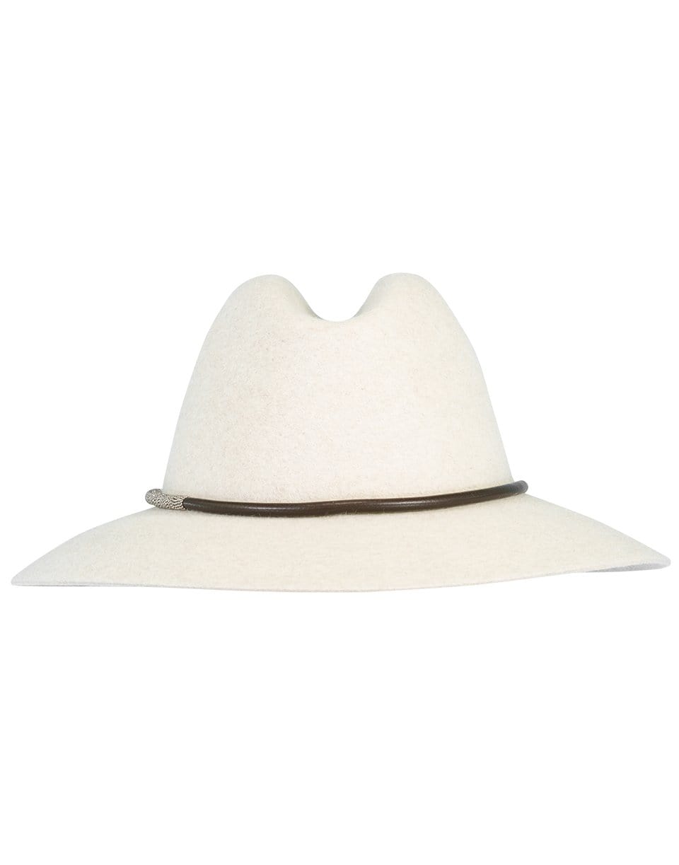 BRUNELLO CUCINELLI-Monili Trim Pressed Fur Hat-GREY