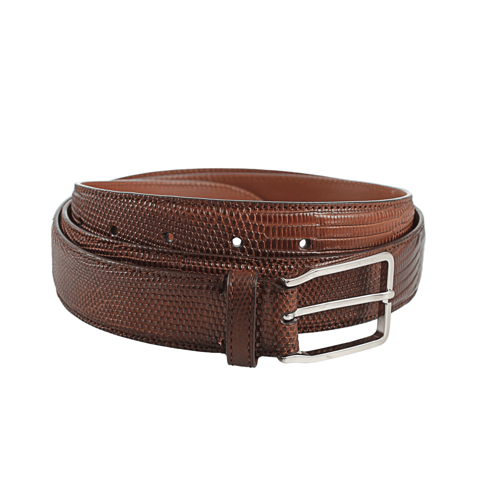 BRUNELLO CUCINELLI-Men’s Textured Slim Belt-