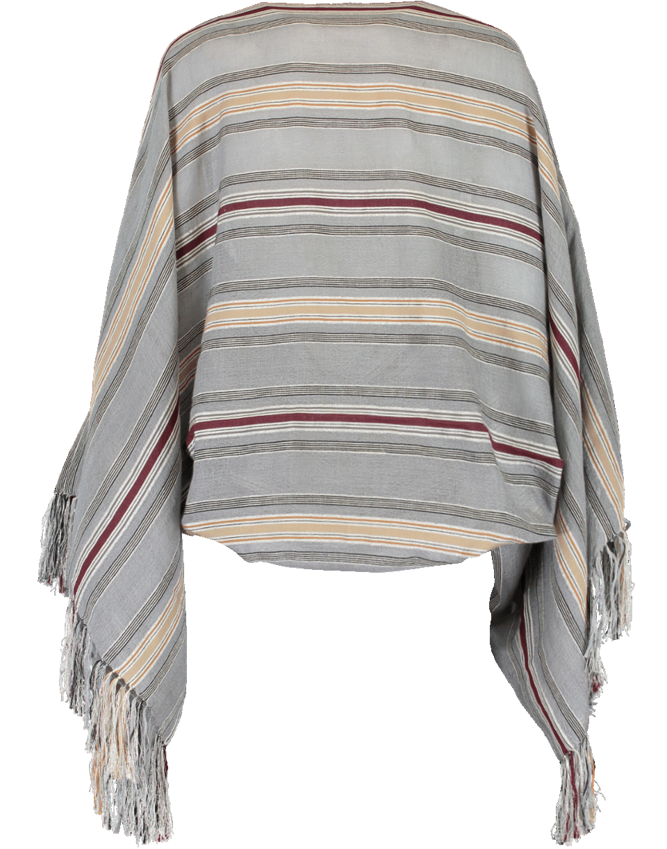 BRUNELLO CUCINELLI-Linen Cotton Silk Lurex Shrug-GRY/SLV