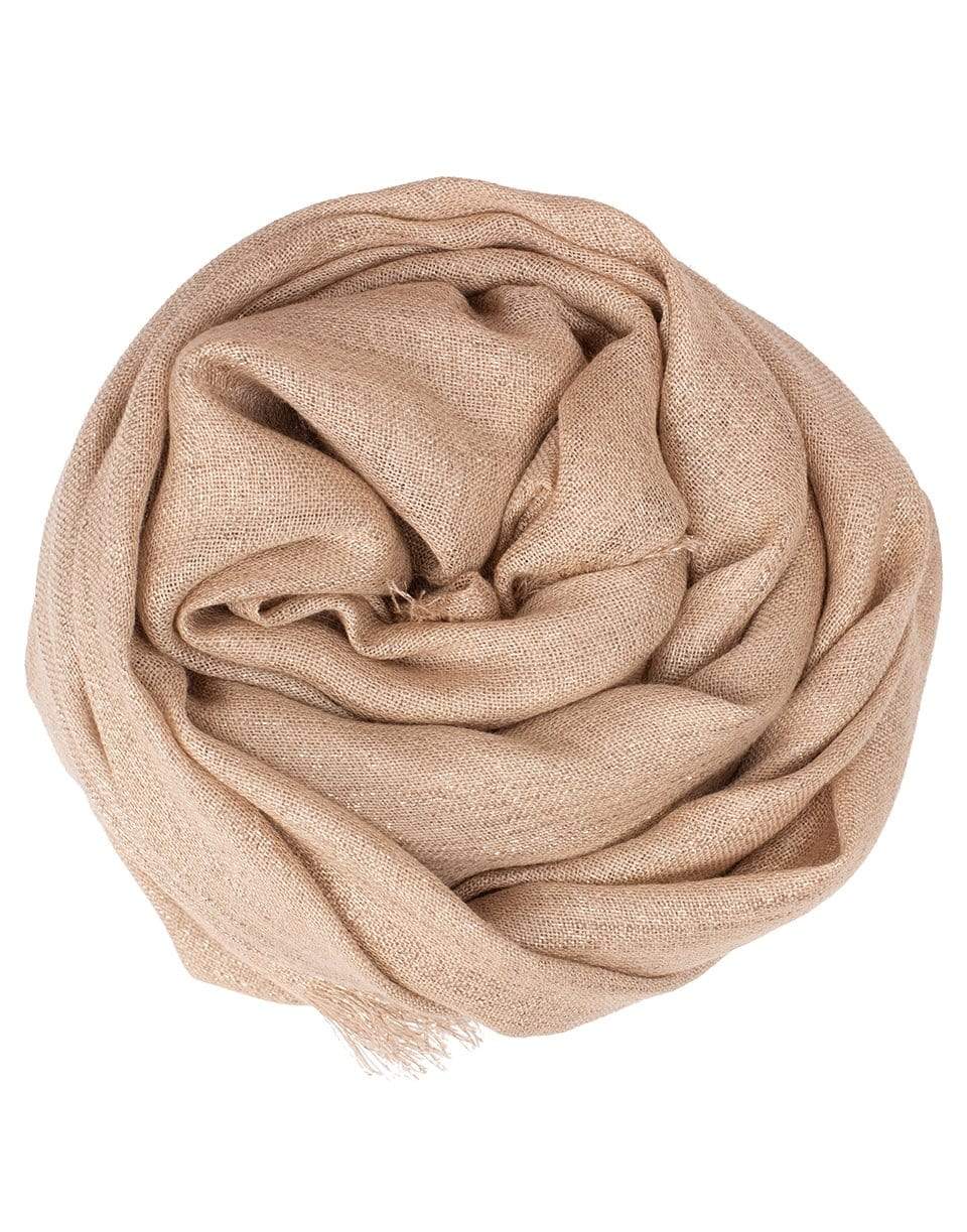BRUNELLO CUCINELLI-Cashmere Blend Scarf-ALMOND