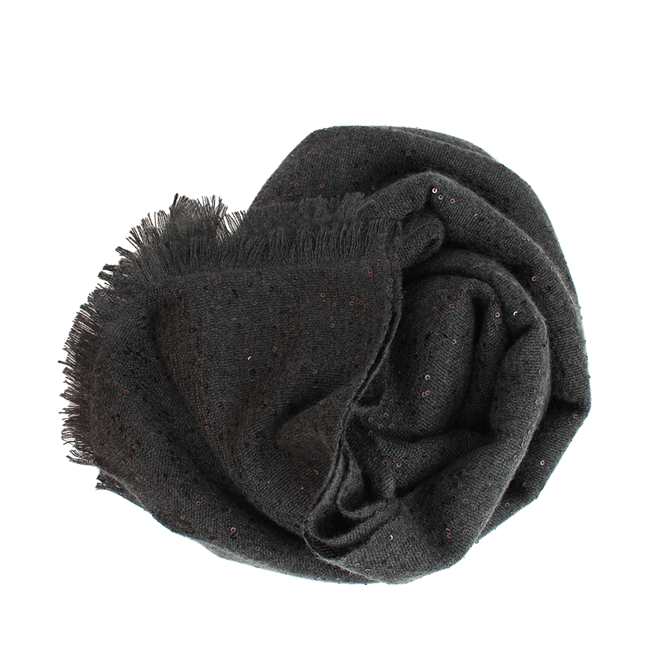 BRUNELLO CUCINELLI-Cashmere And Silk Micro-Pailette Scarf-