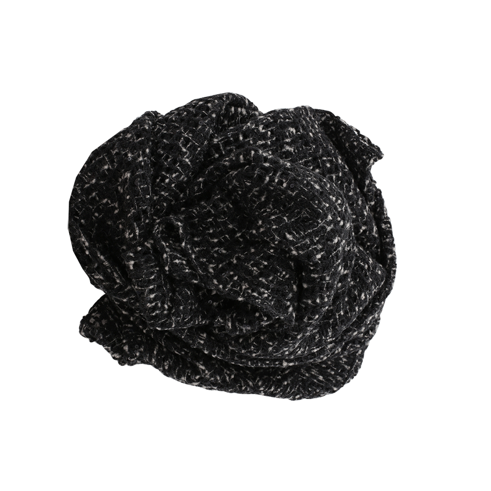 BRUNELLO CUCINELLI-Luxury Knit Scarf-BLK/WHT