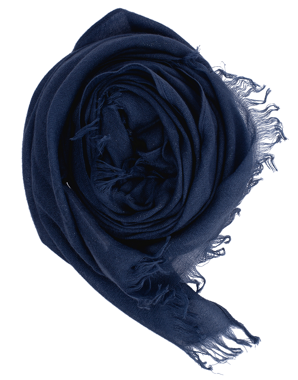 BRUNELLO CUCINELLI-Cashmere Silk Scarf-DEEPBLUE