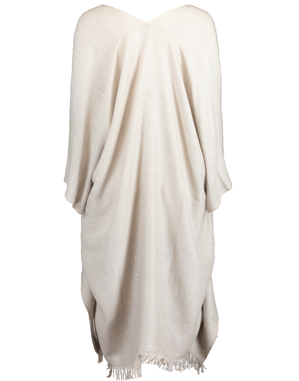BRUNELLO CUCINELLI-Cashmere Open Poncho-DESERT