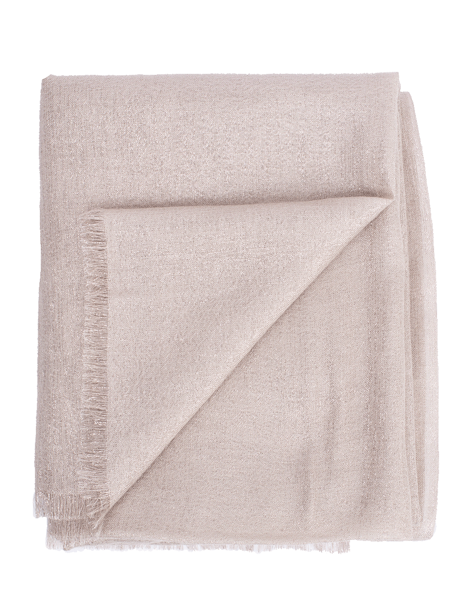 BRUNELLO CUCINELLI-Cashmere Silk Lurex Scarf-DESERT