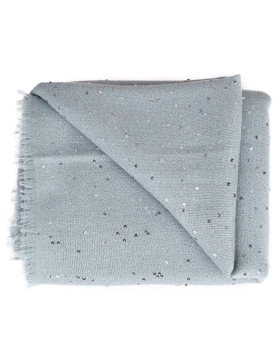 BRUNELLO CUCINELLI-Eucalyptus Cashmere Blend Scarf-EUCALYPT
