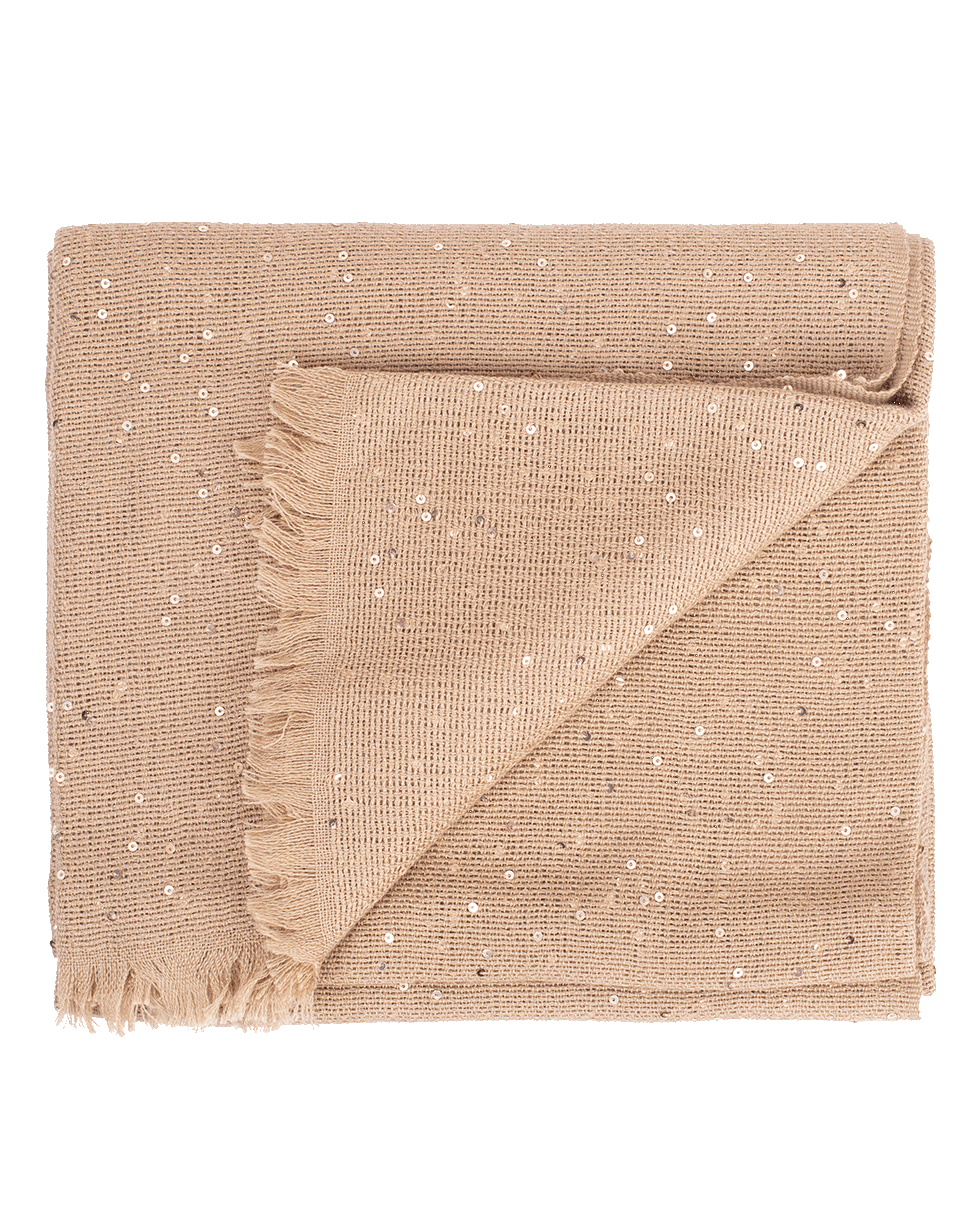 BRUNELLO CUCINELLI-Farro Cashmere Silk and Paillette Scarf-FARRO