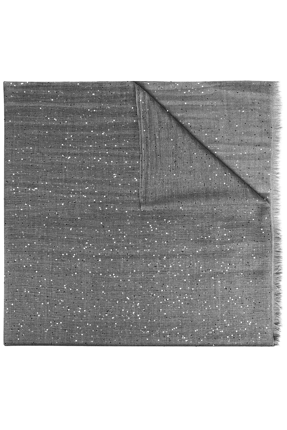 Paillette Scarf - Dark Grey-GREY-O/S-ACCESSORIESCARVES-BRUNELLO CUCINELLI