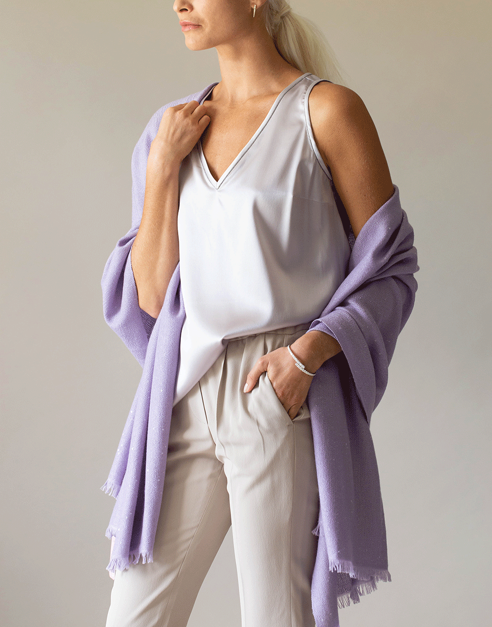 BRUNELLO CUCINELLI-Lily Cashmere Silk and Paillette Scarf-LILY