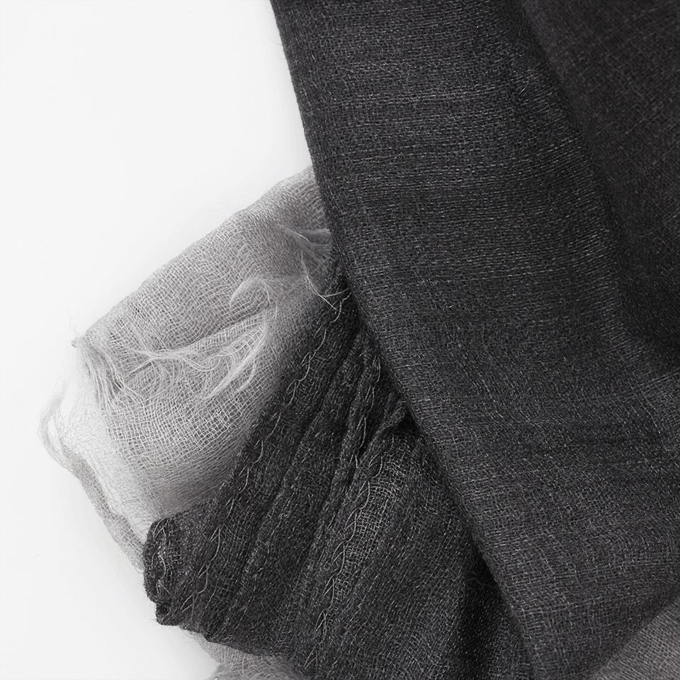 BRUNELLO CUCINELLI-Cashmere Ombre Scarf-MIST/NVY