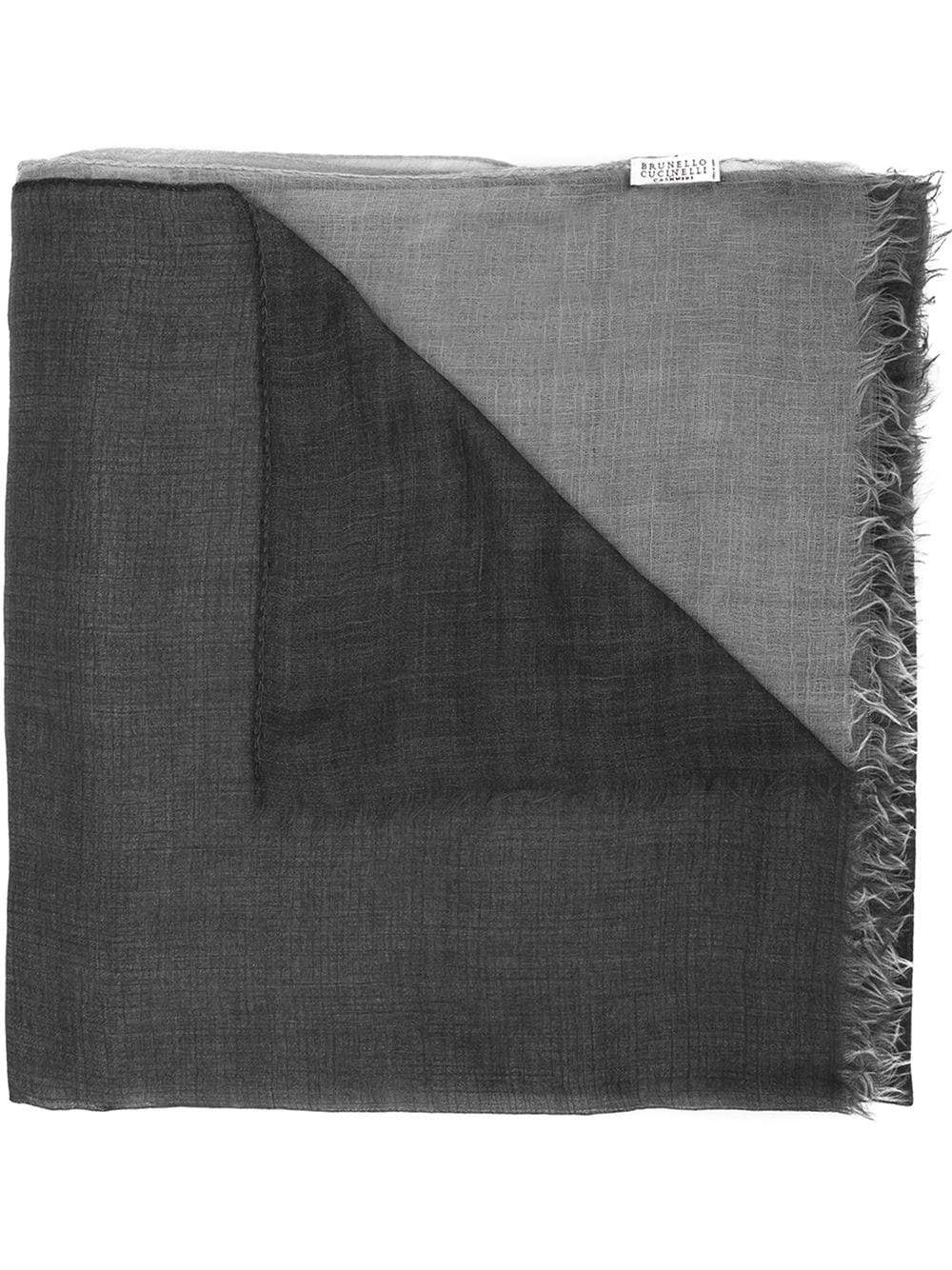 BRUNELLO CUCINELLI-Cashmere Ombre Scarf-MIST/NVY