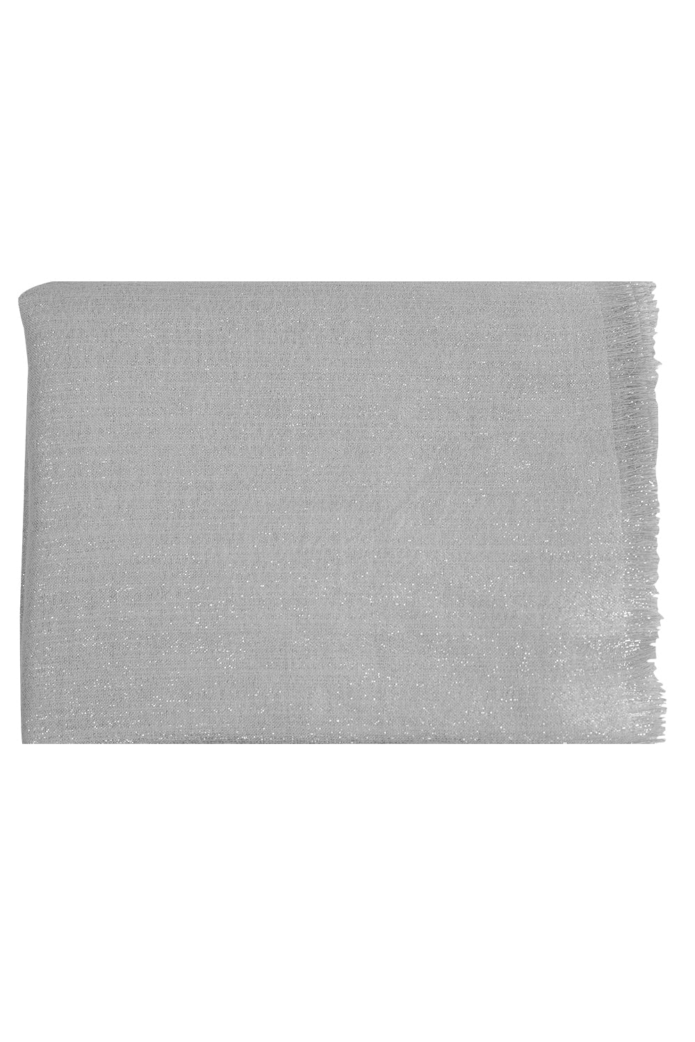 BRUNELLO CUCINELLI-Cashmere Silk Lurex Scarf - Peltro-PELTRO