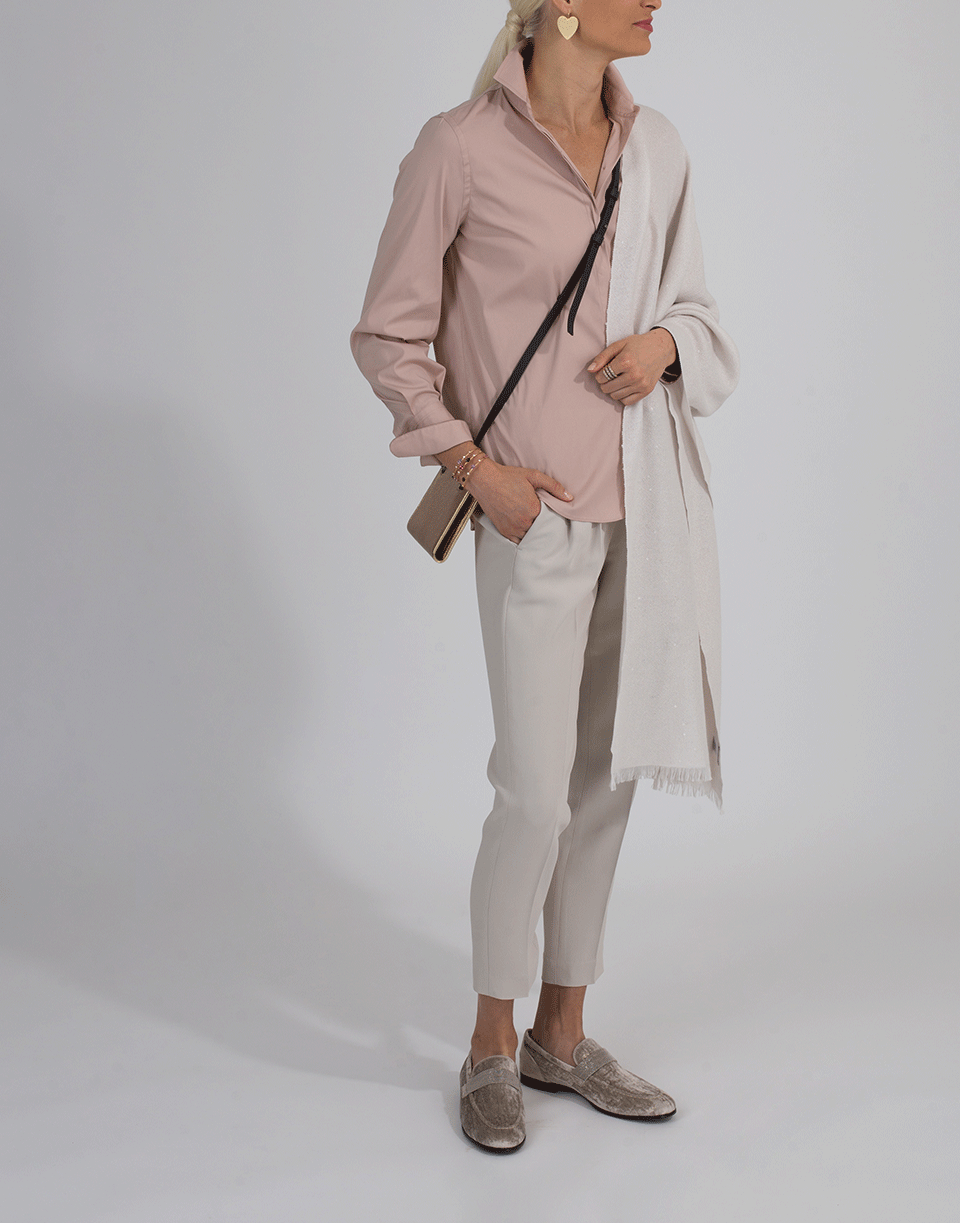 BRUNELLO CUCINELLI-Paillette Scarf-VANILLA