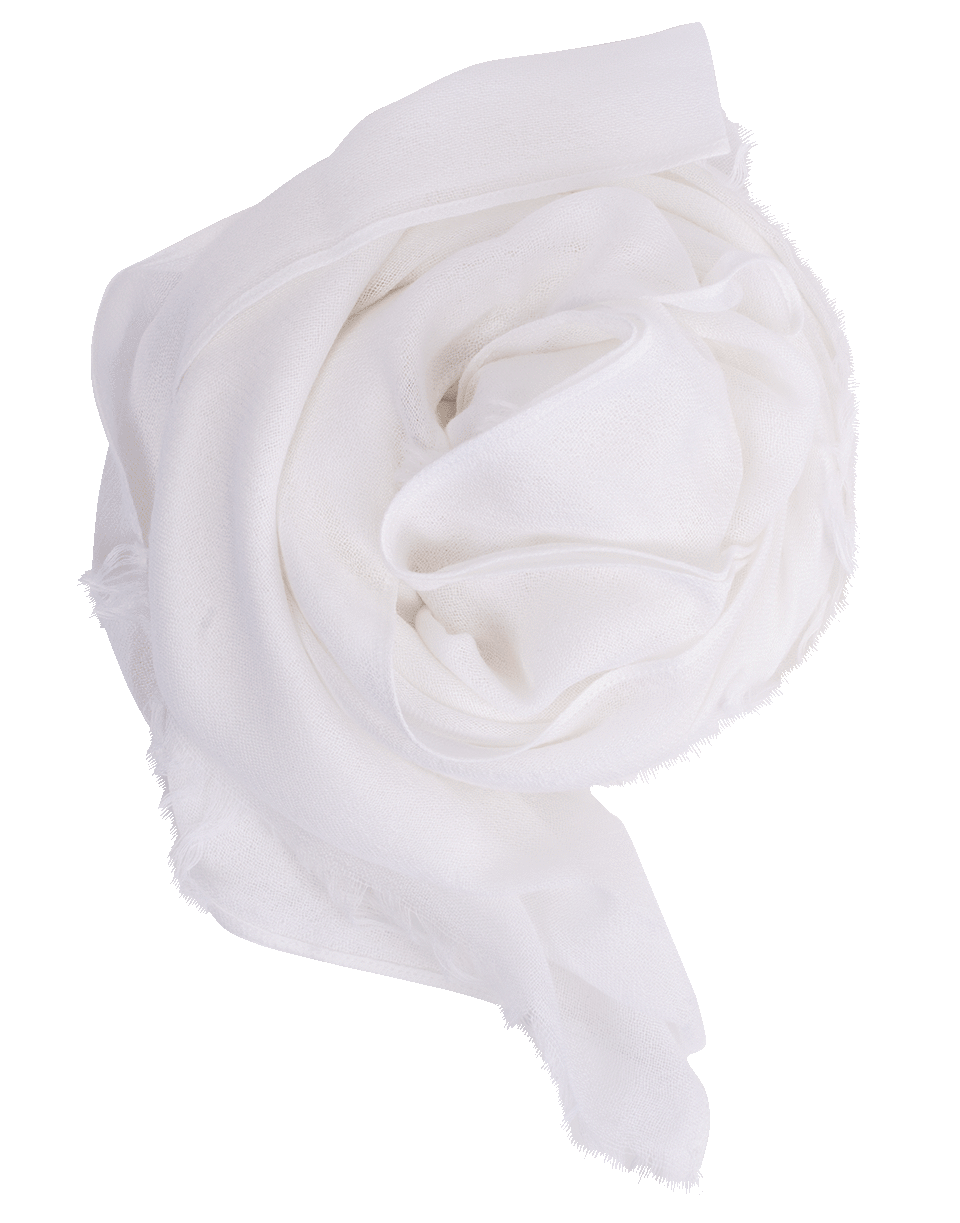 BRUNELLO CUCINELLI-Cashmere Silk Scarf-WHITE