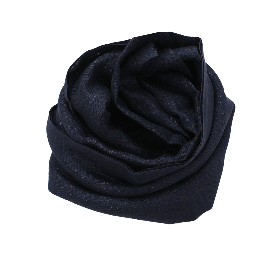 BRUNELLO CUCINELLI-Lurex Cashmere Scarf-INKBLUE