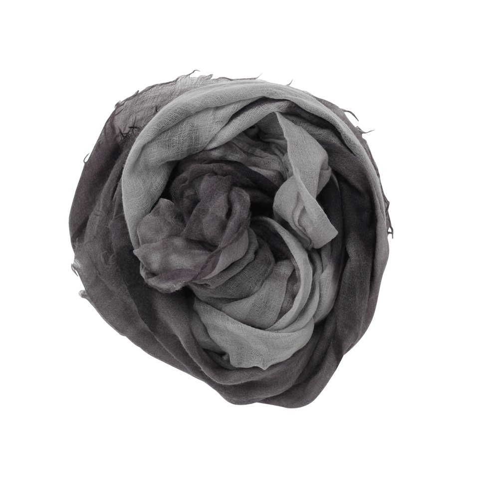 BRUNELLO CUCINELLI-Branch Print Cashmere Scarf-VOLCANO