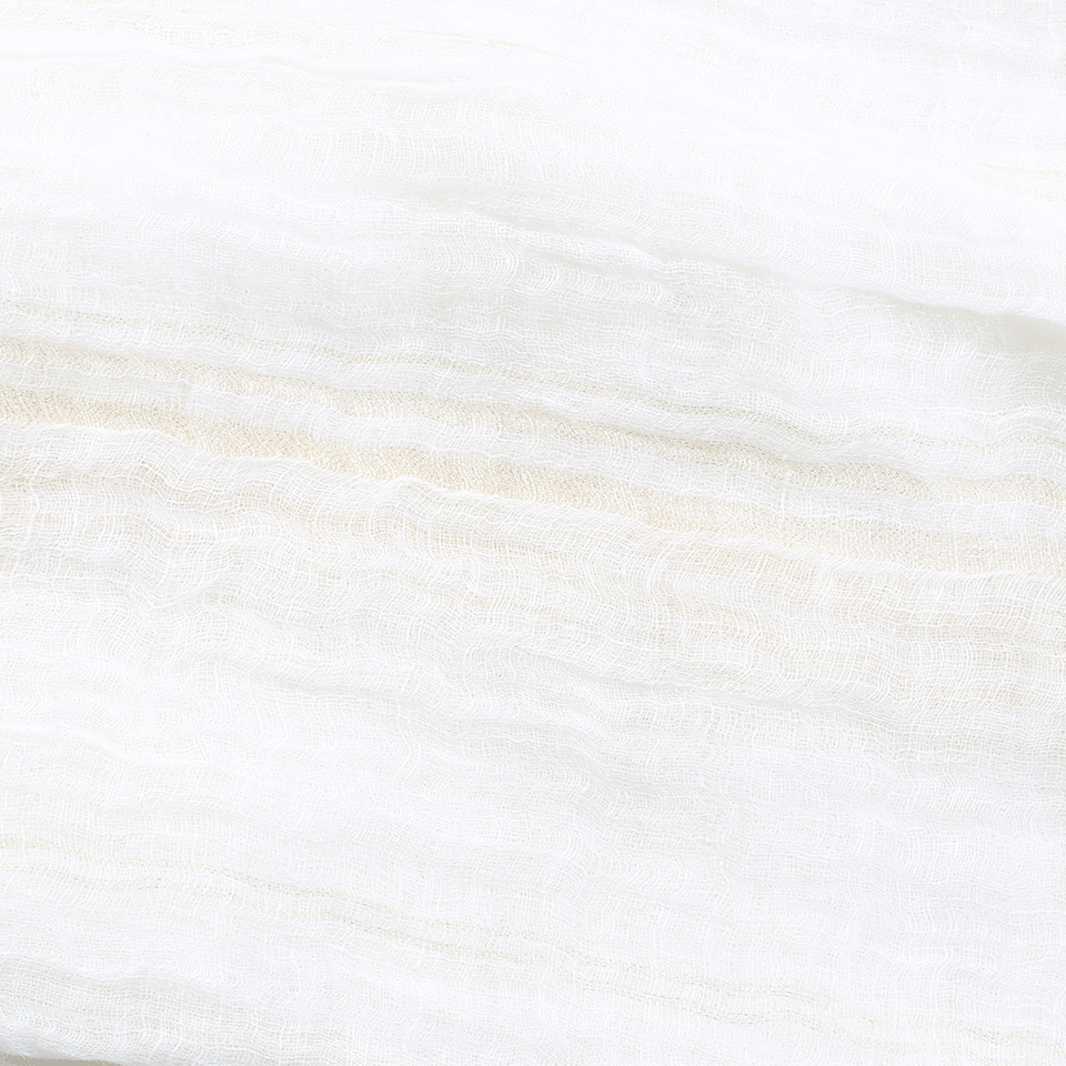 BRUNELLO CUCINELLI-Lamé Striped Shawl-WHITE GOLD