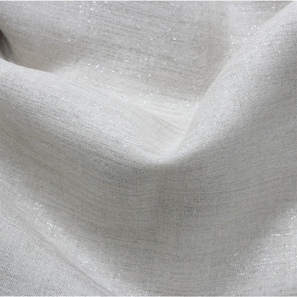 BRUNELLO CUCINELLI-Lurex Shimmer Scarf-WHITE