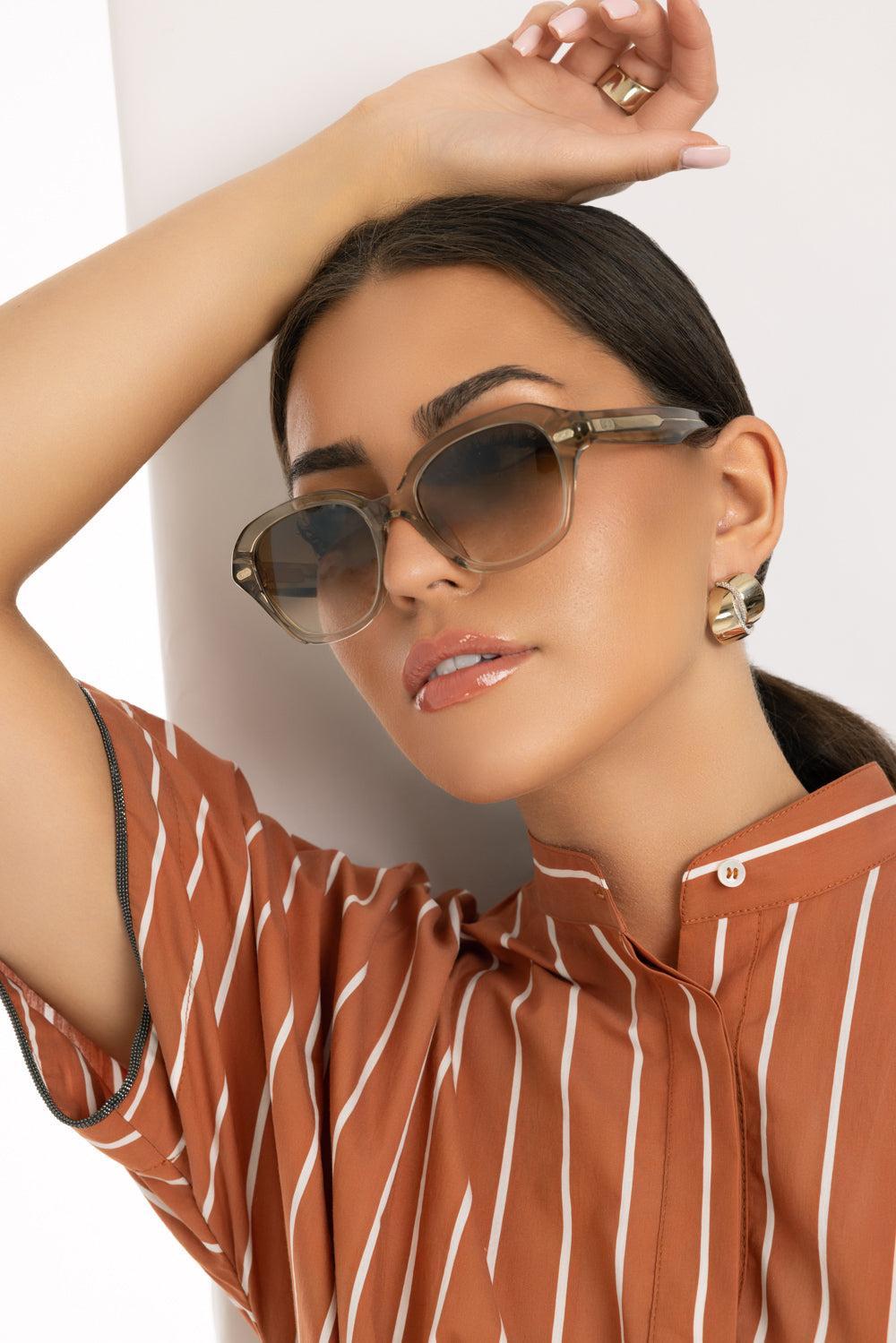 Pillow Gradient Sunglasses-IVORALMD-ACCESSORIESUNGLASSES-BRUNELLO CUCINELLI
