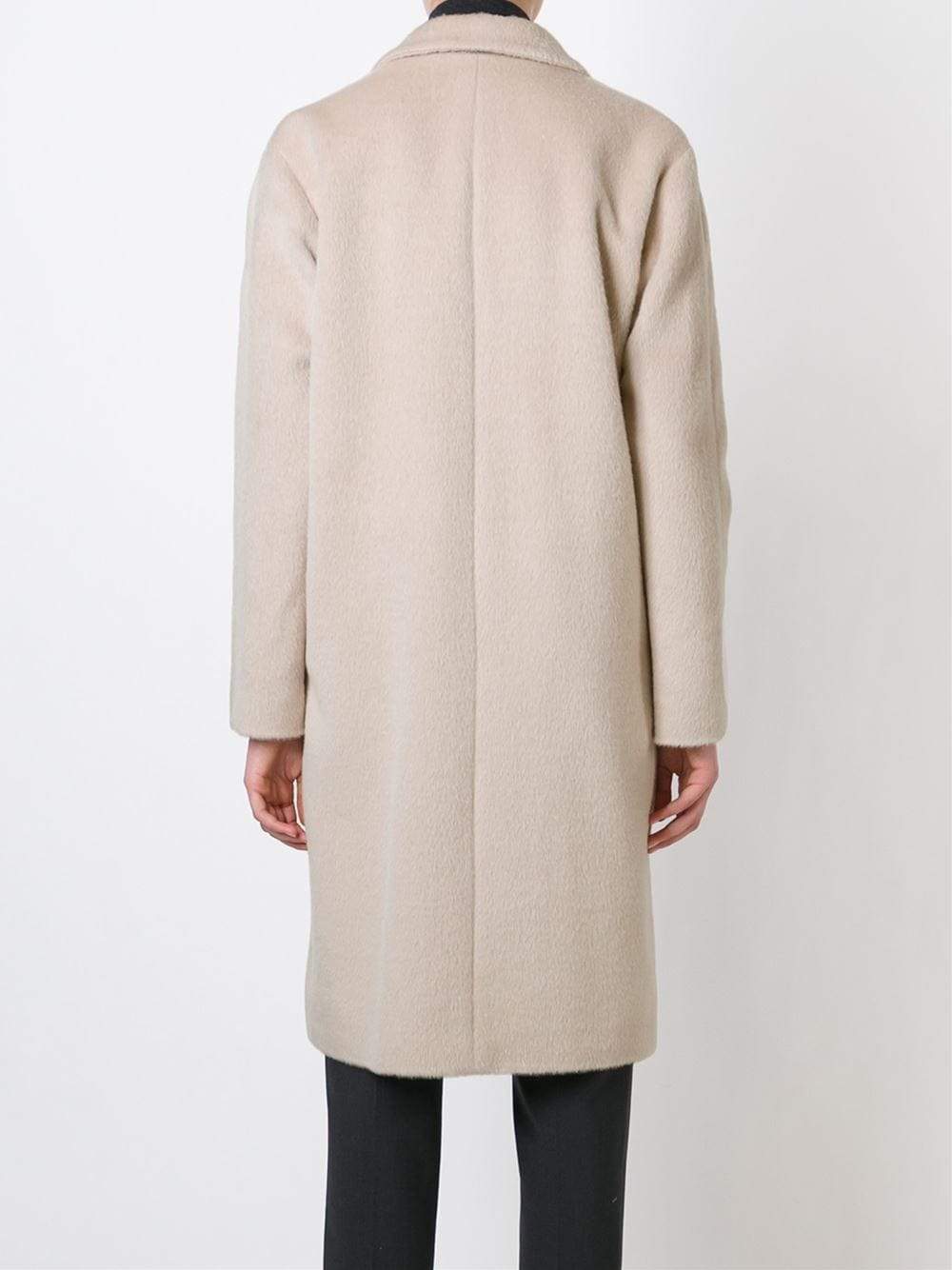 BRUNELLO CUCINELLI-Monili Trim Alpaca Coat-