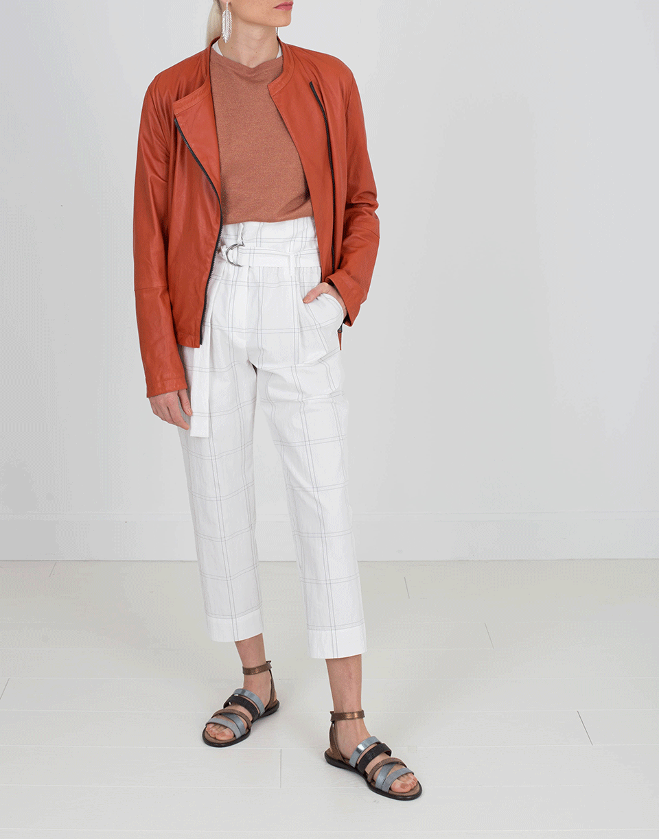 BRUNELLO CUCINELLI-Glove Leather Jacket-