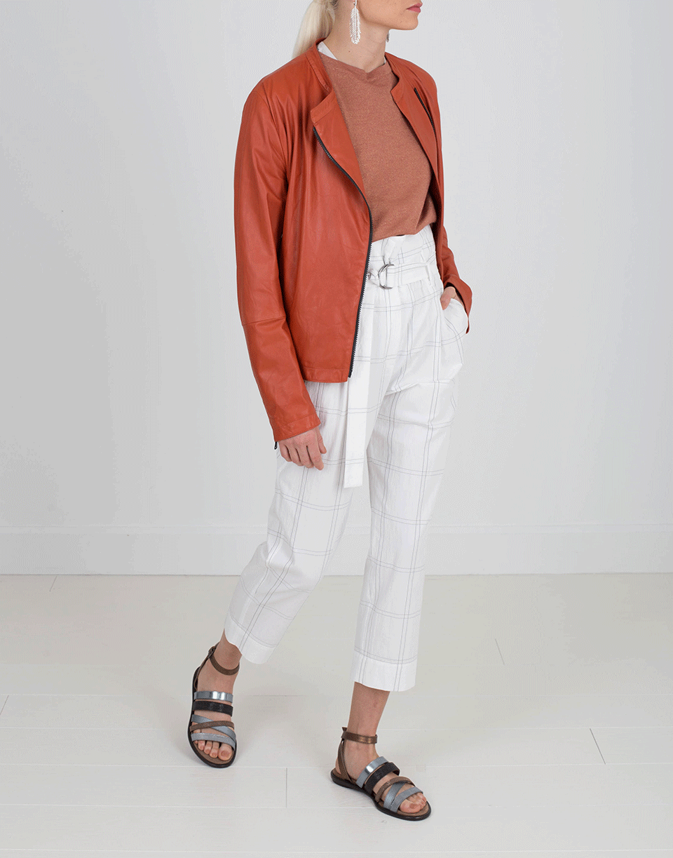 BRUNELLO CUCINELLI-Glove Leather Jacket-