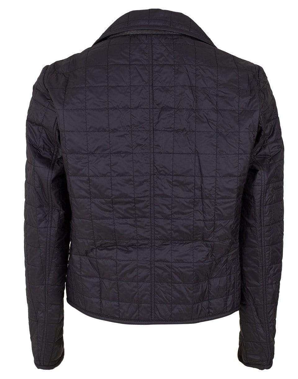 BRUNELLO CUCINELLI-Cropped Quilted Taffeta Double Breasted Coat-