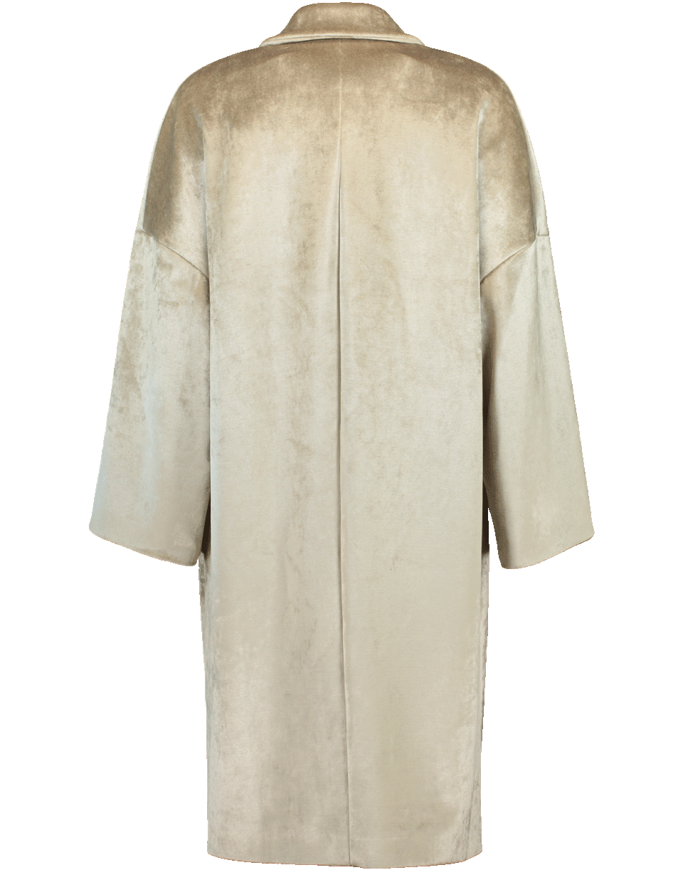 BRUNELLO CUCINELLI-Velvet Cocoon Coat-