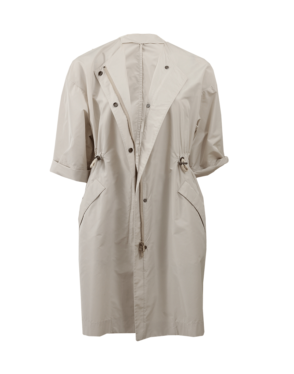 BRUNELLO CUCINELLI-Cinch Back Parka Coat-DOVE