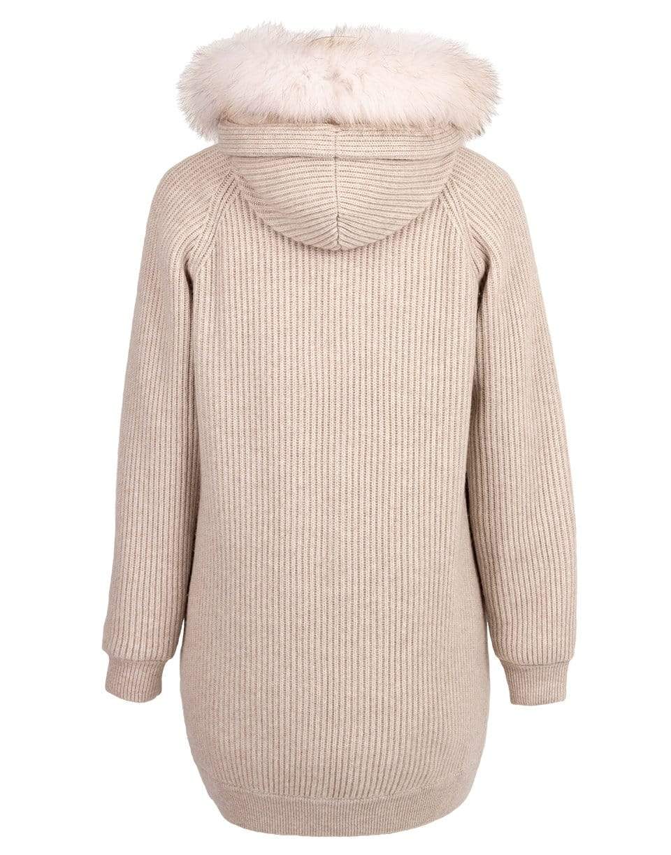BRUNELLO CUCINELLI-Cashmere and Puffer Vest Double Coat-