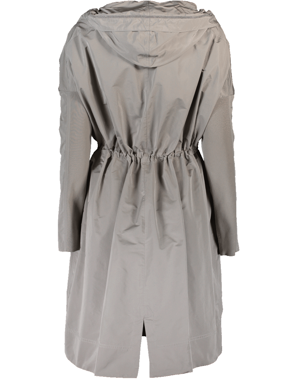 BRUNELLO CUCINELLI-Hooded Taffeta Coat-