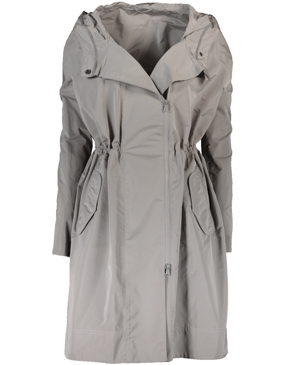 BRUNELLO CUCINELLI-Hooded Taffeta Coat-