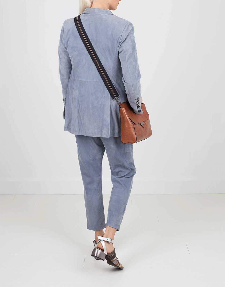 BRUNELLO CUCINELLI-Suede Blazer-