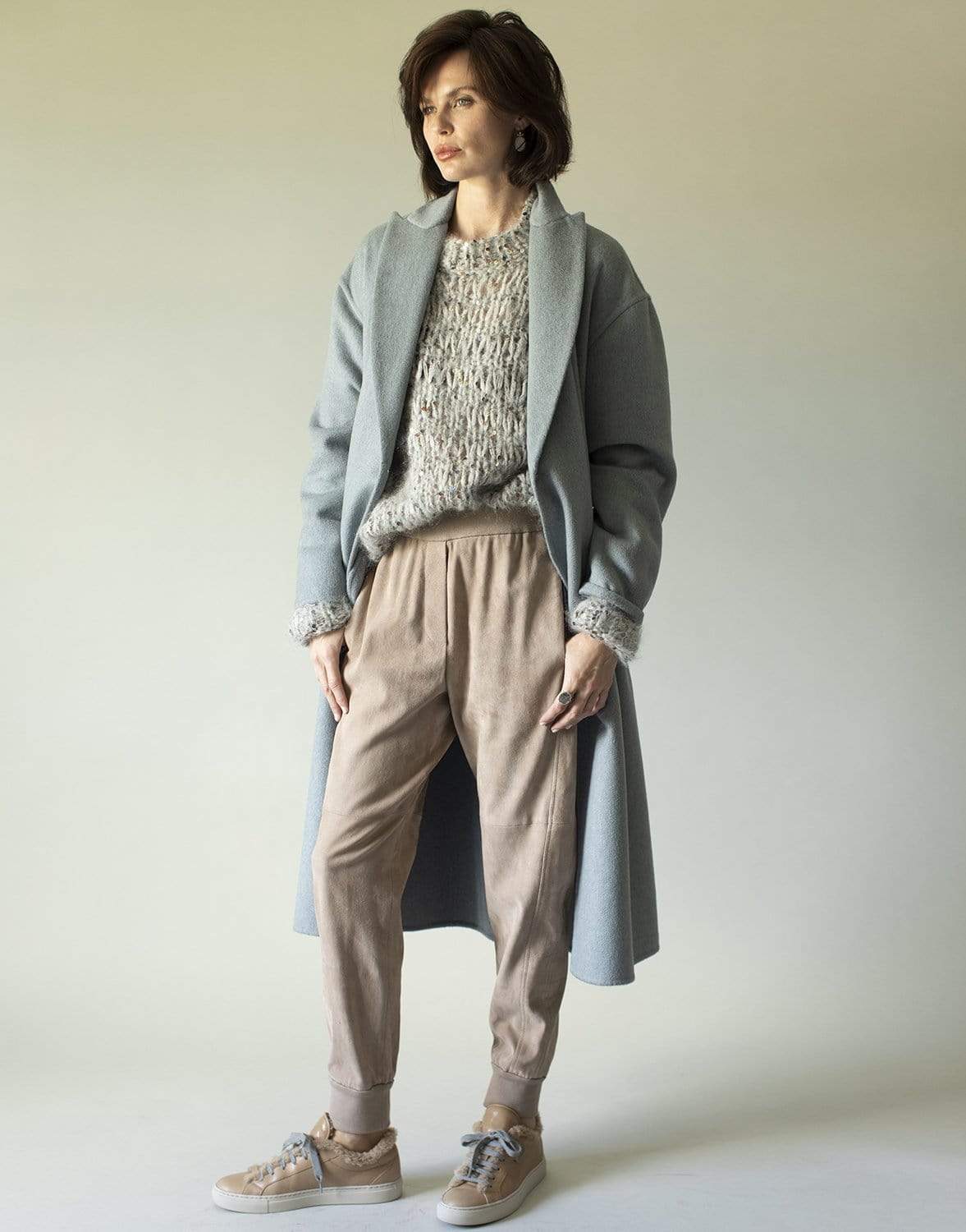 BRUNELLO CUCINELLI-Cashmere Wrap Coat-
