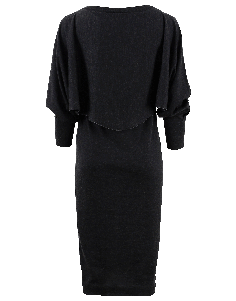 BRUNELLO CUCINELLI-Double Layer Batwing Dress-