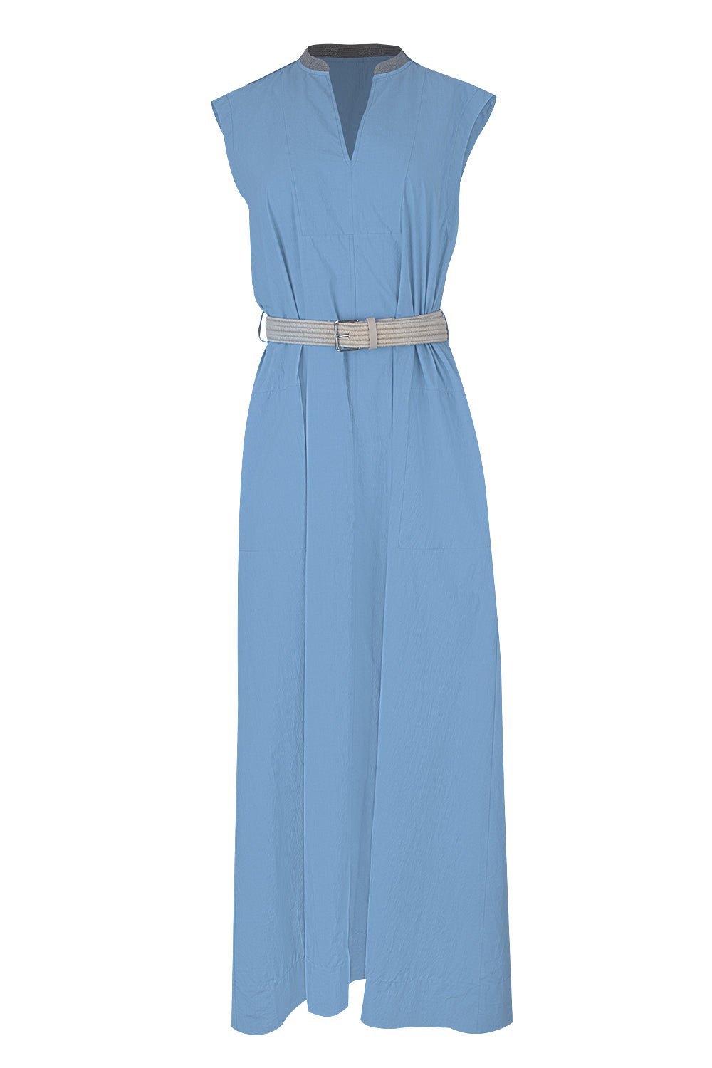 BRUNELLO CUCINELLI-Sleeveless Maxi Dress-
