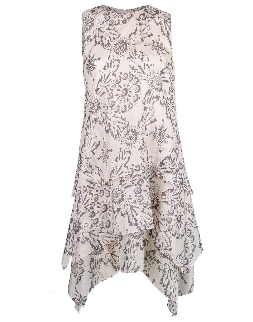 BRUNELLO CUCINELLI-Tiered Patterned Dress-
