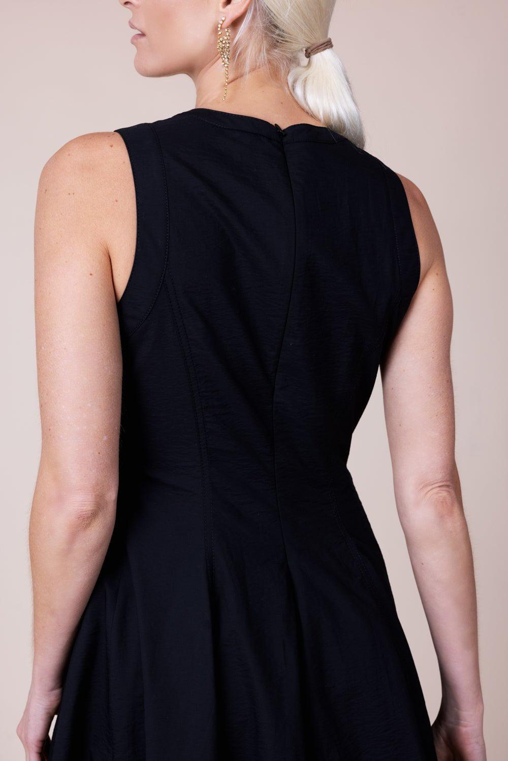 BRUNELLO CUCINELLI-Embroidered Magnolia Flower Structured Dress-