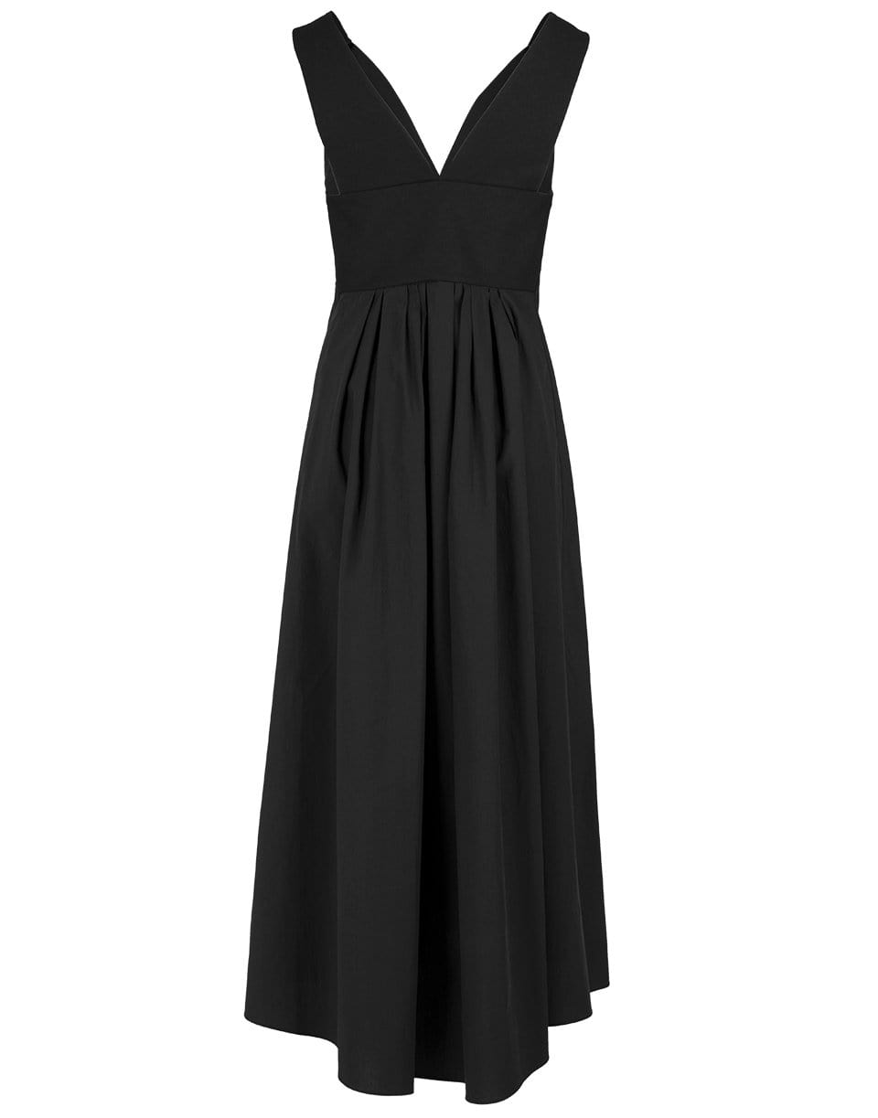 BRUNELLO CUCINELLI-Linen Monili Strap Pleated Maxi Dress-