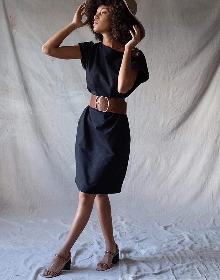 BRUNELLO CUCINELLI-Capsleeve Cold Shoulder Dress-
