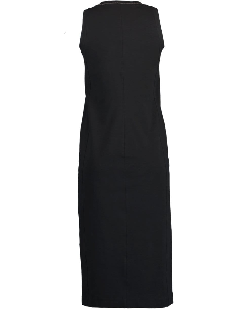 BRUNELLO CUCINELLI-Scoop Neck Jersey Dress-