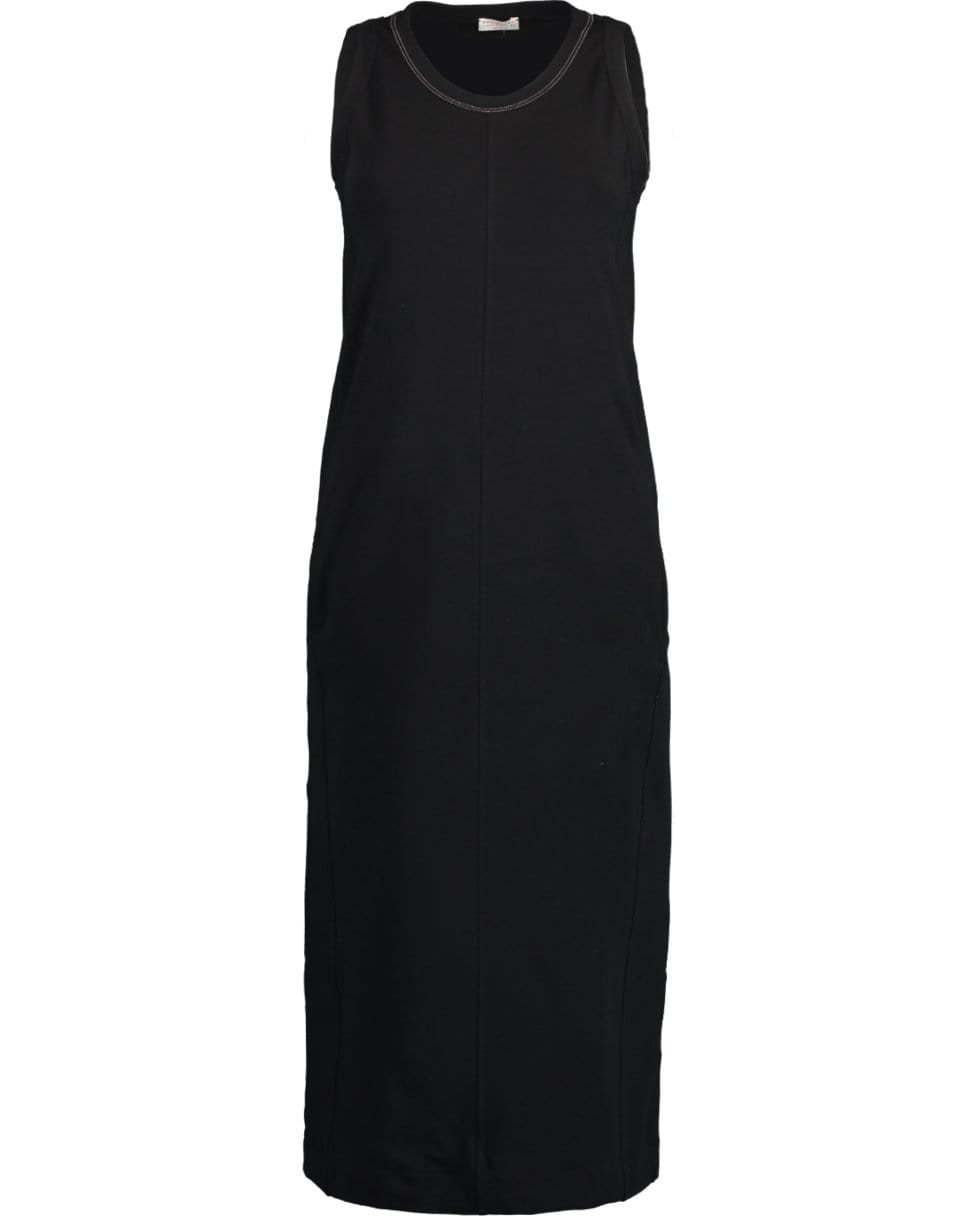 BRUNELLO CUCINELLI-Scoop Neck Jersey Dress-