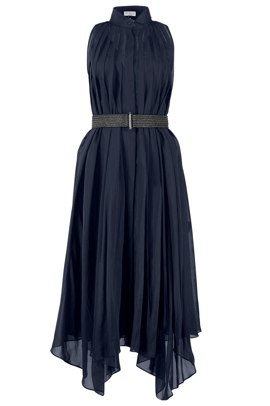 BRUNELLO CUCINELLI-Sleeveless Dress With Belt-